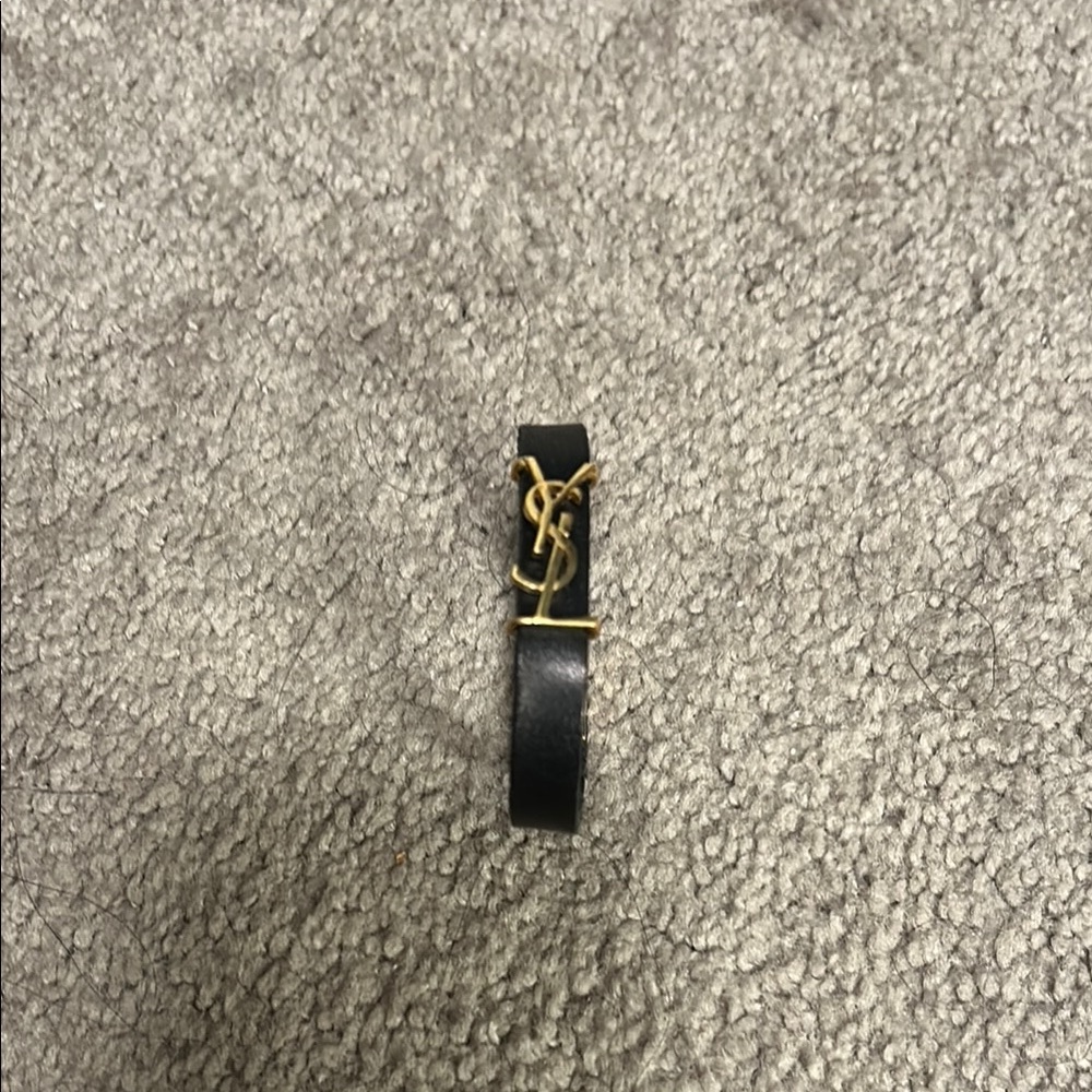 Yves Saint Laurent Black and Gold Bracelet